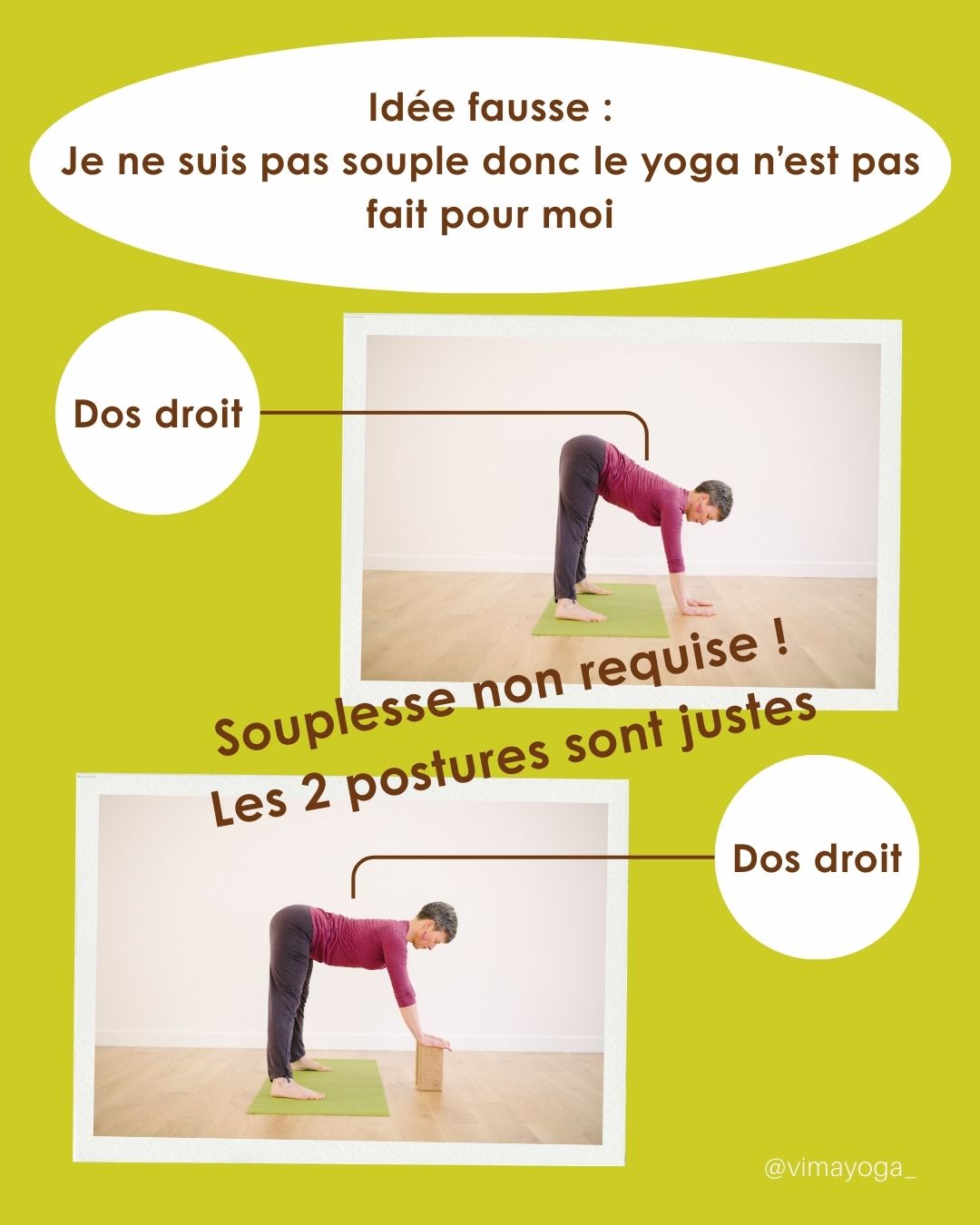 Idéé fausse sur le yoga